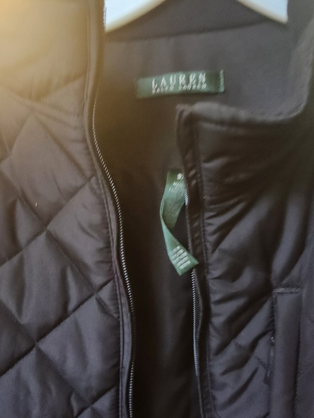 Lauren Ralph Lauren Womens Quilted Jacket in Black